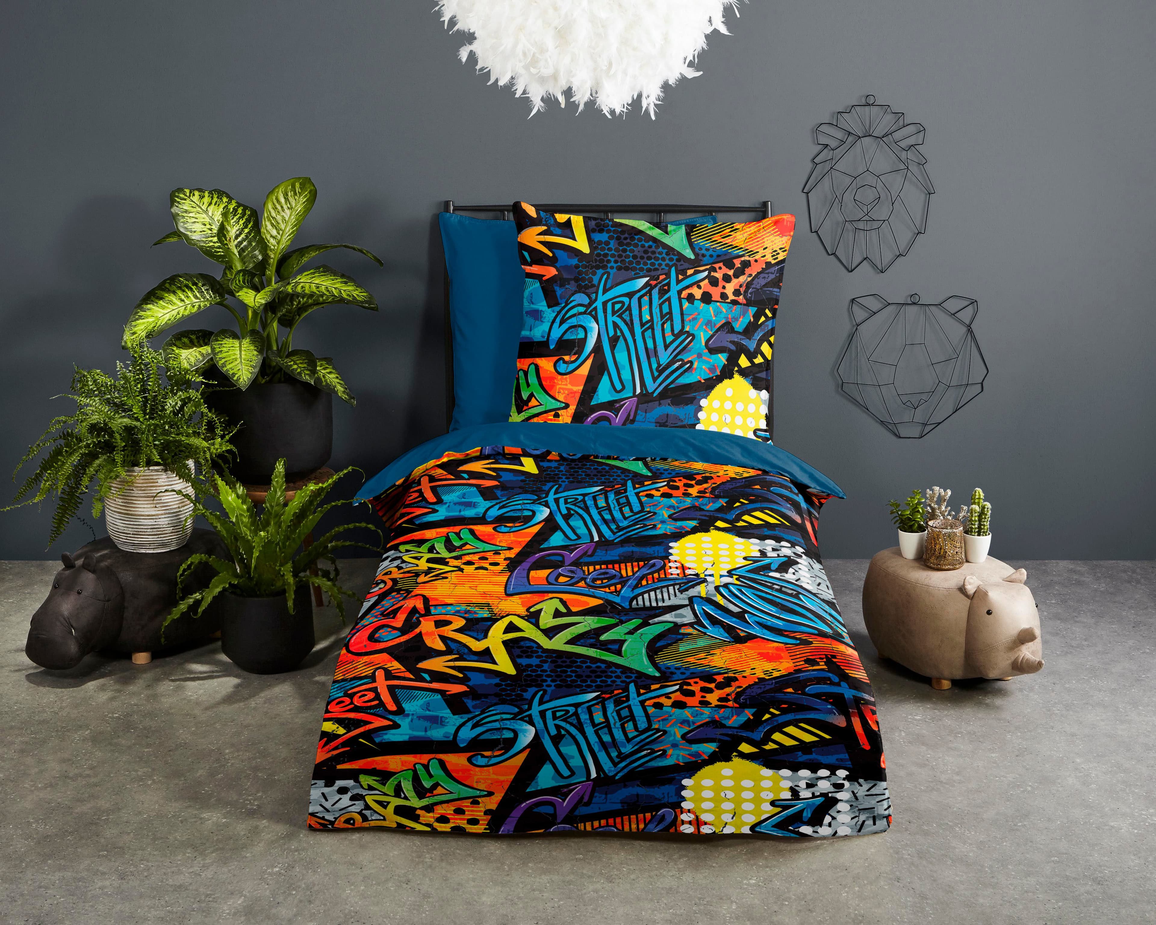 PURE luxury collection Kinderbettwäsche Jeff | Mehrfarbig