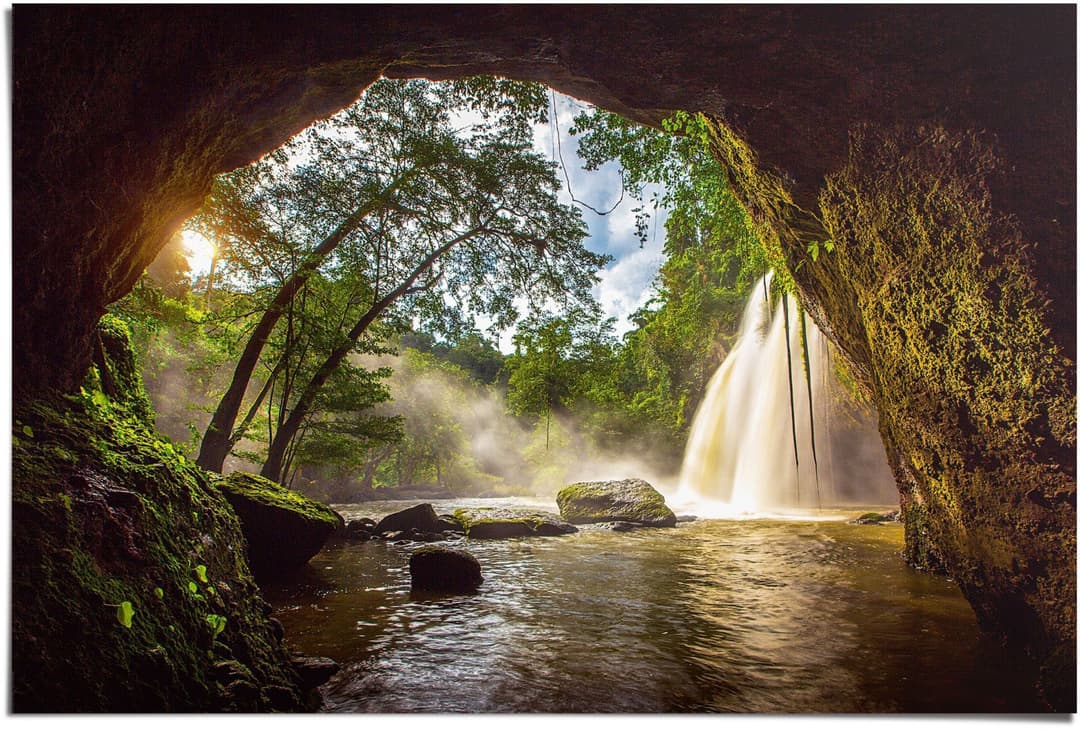 Reinders! Poster Natur Grotte | Mehrfarbig