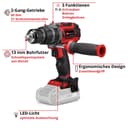 Einhell Akku-Schlagbohrschrauber TP-CD 18/60 Li- i BL Solo | Schwarz 3
