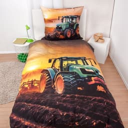 Herding Young Collection Traktor Bettwäsche | Braun
