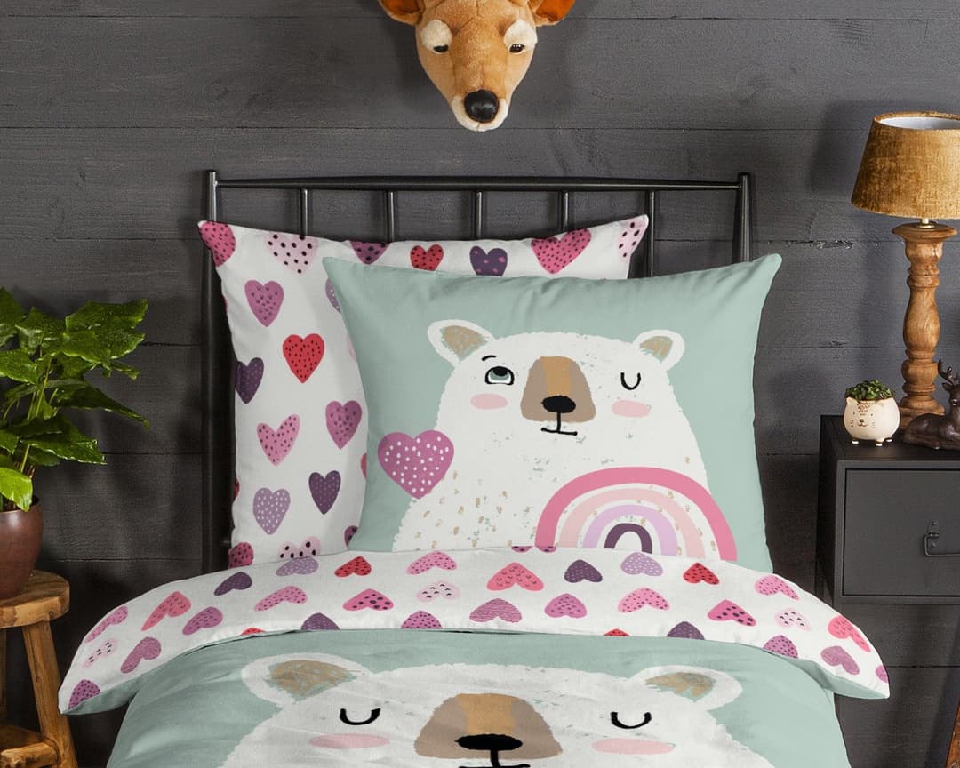 good morning Kinderbettwäsche Ted | Mehrfarbig