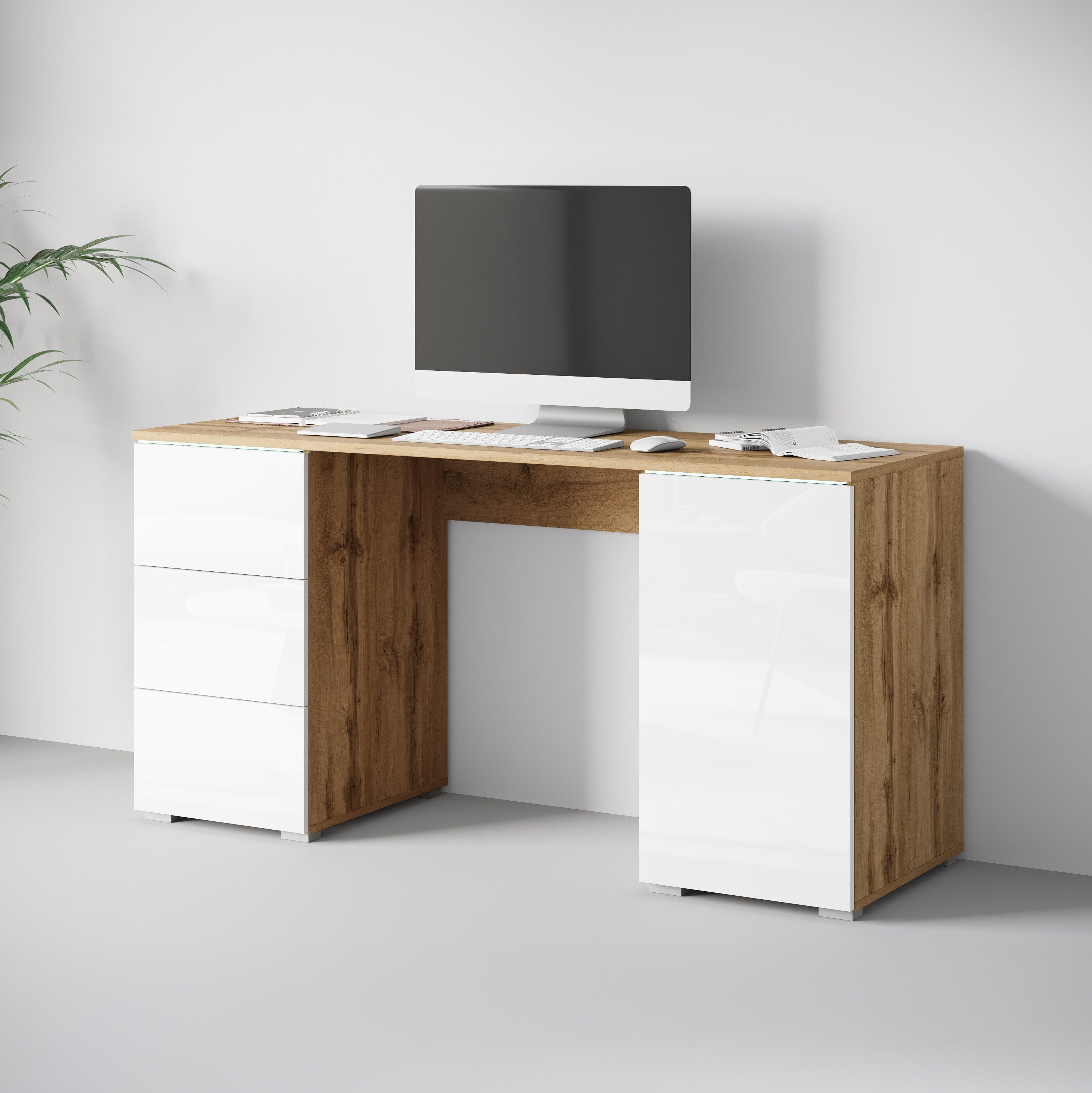 Home affaire Schreibtisch Vera | Holztöne