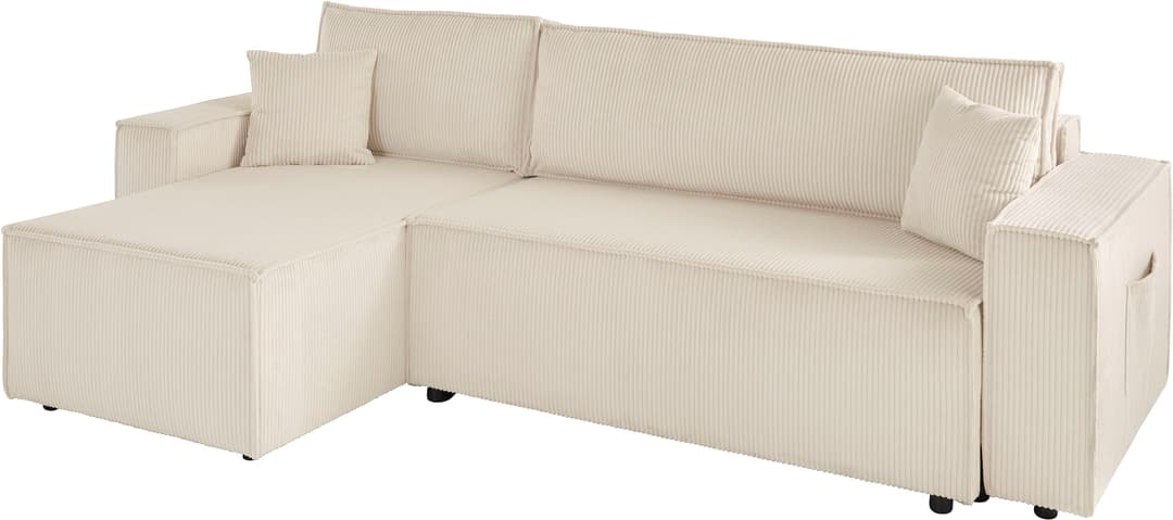 OTTO home Ecksofa CASSI L-Form, 241cm | Beige