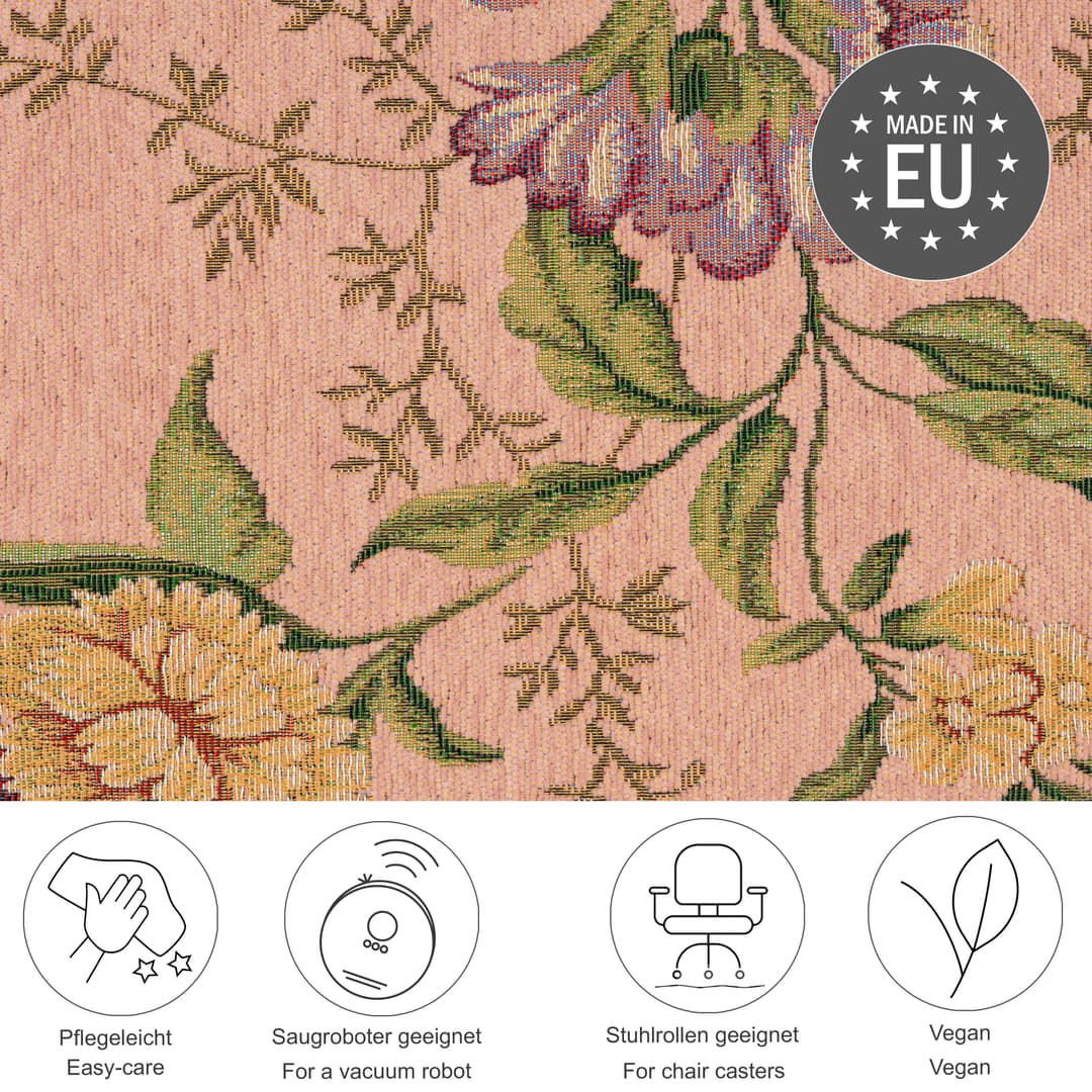 THEKO Teppich Flomi Sagrini | Rosa