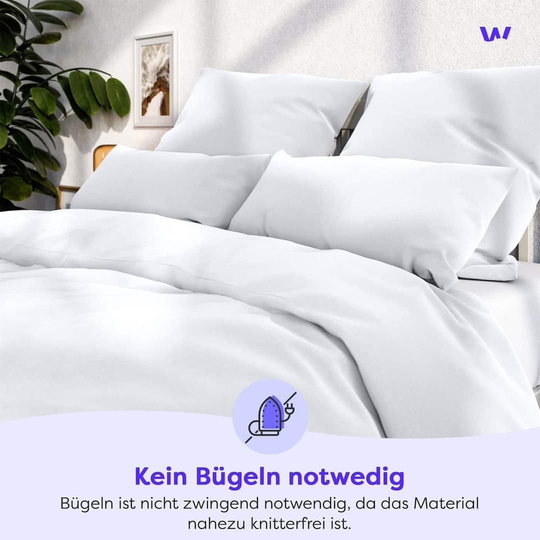 Wolkenfeld Kissenbezug Mikrofaser | Weiß