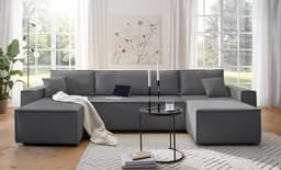 OTTO home Wohnlandschaft CASSI L-Form, 311cm | Grau
