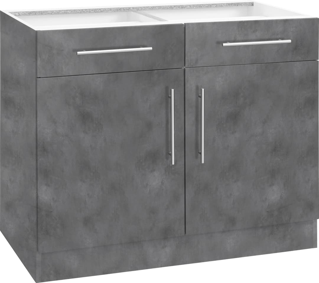 wiho Küchen Unterschrank Cali | Grau