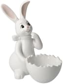 Goebel Osterhase Figur Hase mit Schale Snow White - Cute Girl | Weiß