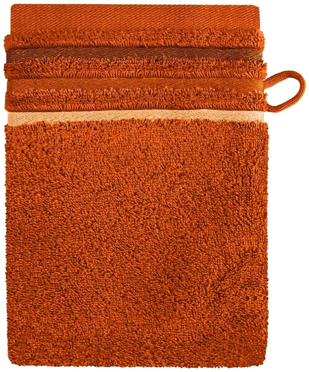 Schiesser Waschhandschuh Skyline Color | Terrakotta