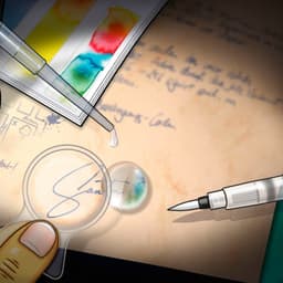 Kosmos Experimentierkasten Die drei ??? Schrift-Labor | Mehrfarbig