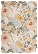 FLAIR RUGS Daphne Floral Wollteppich | Rosa