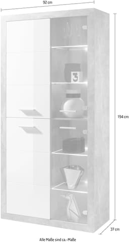 HBZ Highboard Stone | Weiß
