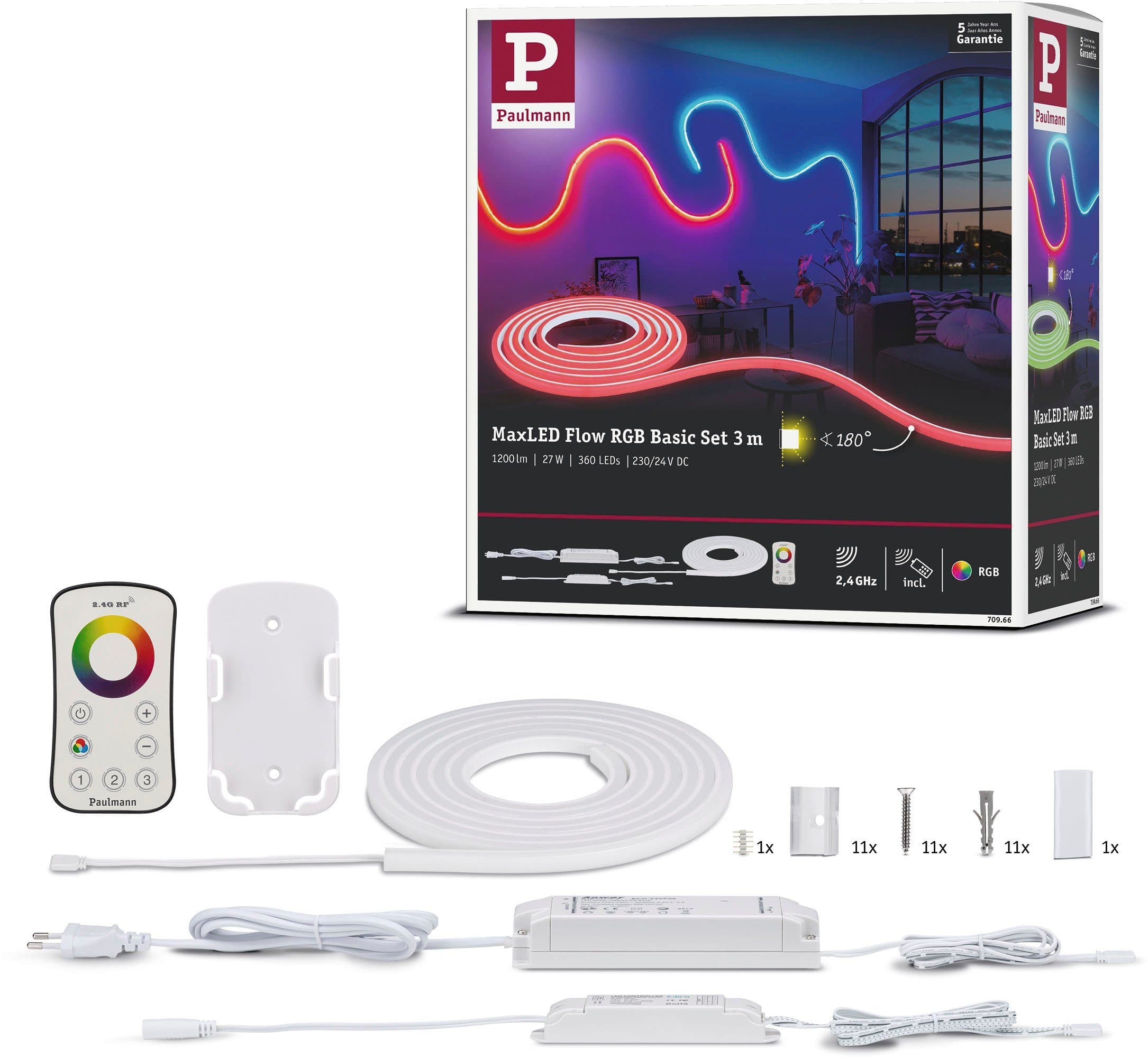 Paulmann MaxLED Flow RGB Basic Set 3m | Mehrfarbig
