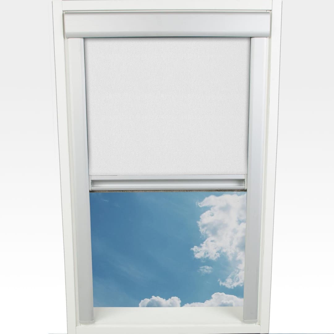 Dachfensterrollo Verdunkelung | Weiß