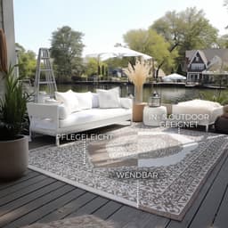 ELLE DECORATION Teppich Meekly Wendeteppich | Beige