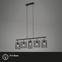 Briloner Leuchten Pendelleuchte RETRO | Schwarz