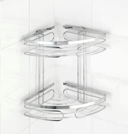Wenko Eckregal Premium | Silber