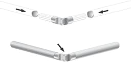 Liedeco Gelenkverbinder | Silber