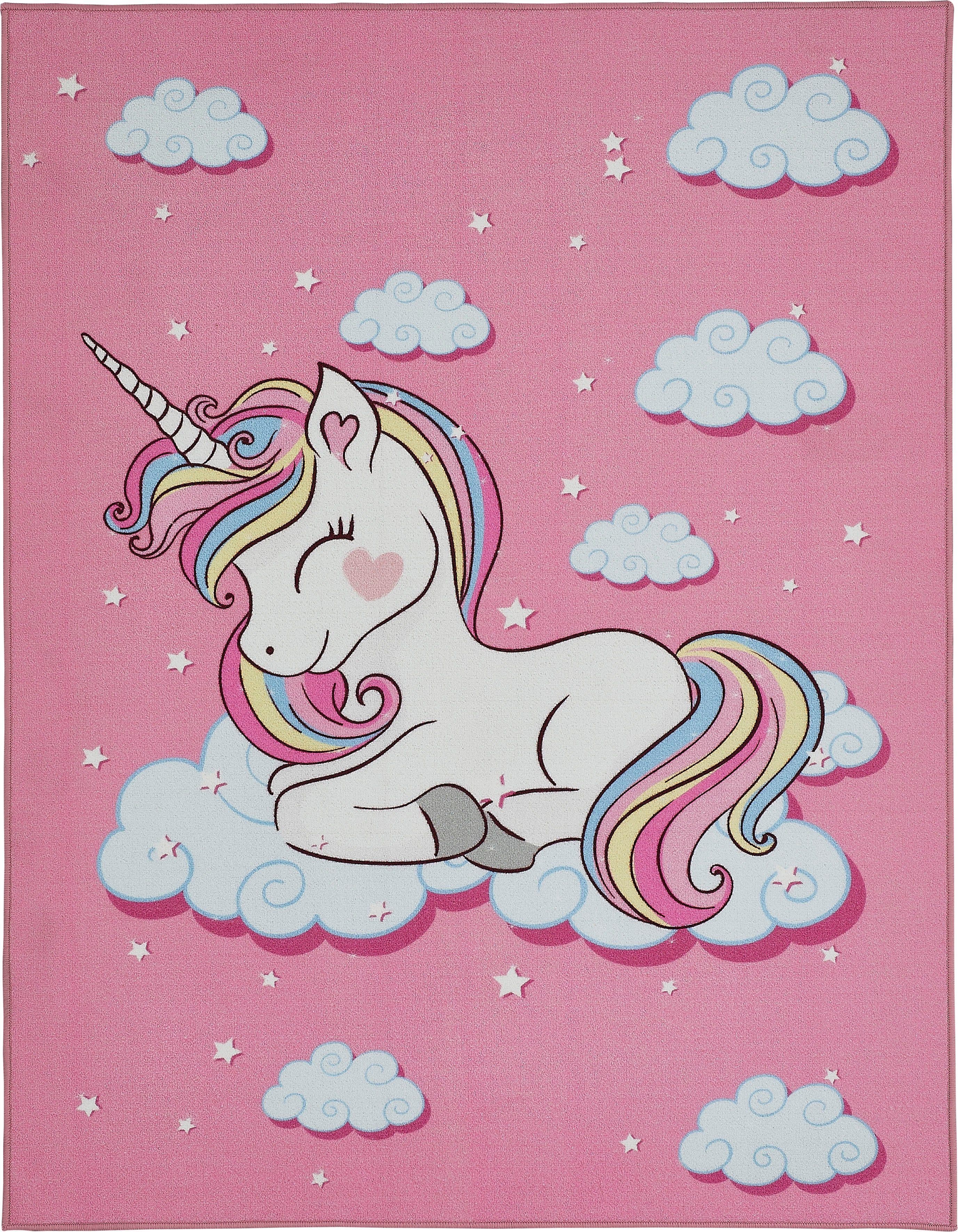 Andiamo Kinderteppich Einhorn | Pink