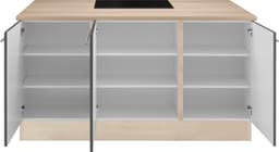 OPTIFIT Kücheninsel Bern | Grau