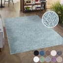 Carpet City City Shaggy Hochflor-Teppich | Türkis