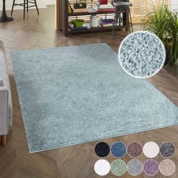 Carpet City City Shaggy Hochflor-Teppich | Türkis