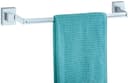 Wenko Handtuchhalter Vacuum-Loc Quadro, Badetuchstange Uno | Silber 2