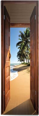 Reinders! Poster Tür zum Strand | Braun