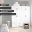 rauch Kleiderschrank Kemi | Weiß 3