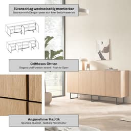 Home affaire Sideboard Lund | Holztöne