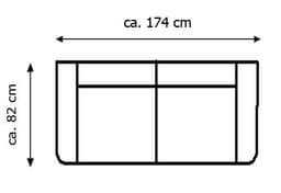Home affaire 2-Sitzer Saltare | Grau