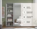 Schlafkontor Carano Kleiderschrank | Weiß 3