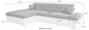 DOMO collection Ecksofa Moric | Braun 5