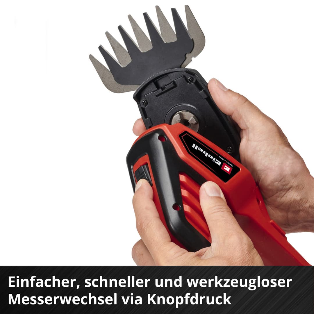 Einhell Akku-Gras- und Strauchscherenset | Schwarz