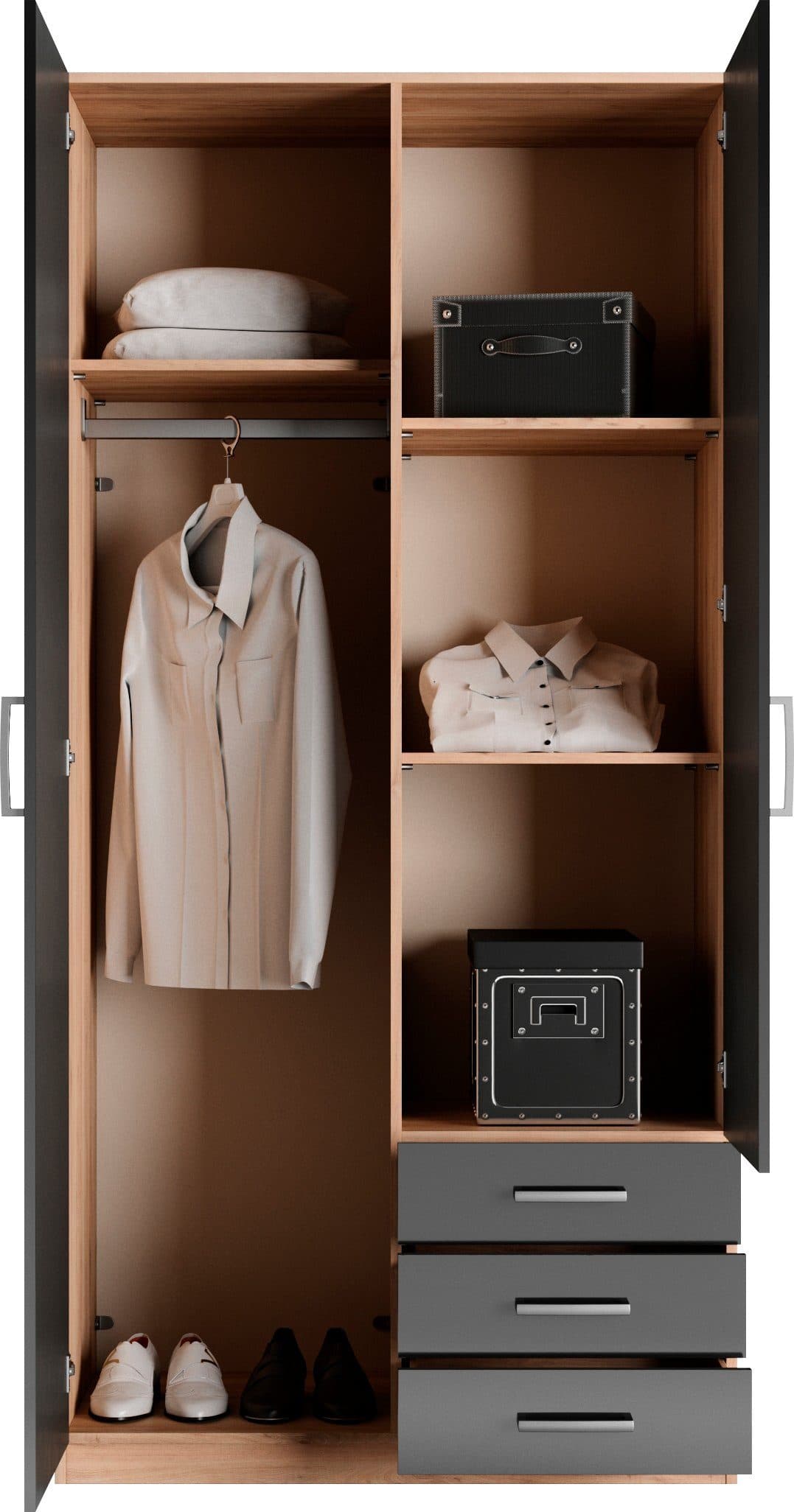 priess Kleiderschrank Amsterdam | Holztöne