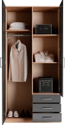 priess Kleiderschrank Amsterdam | Holztöne 4