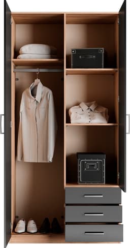 priess Kleiderschrank Amsterdam | Holztöne