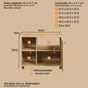 welltime Waschbeckenunterschrank Amrum | Holztöne 5