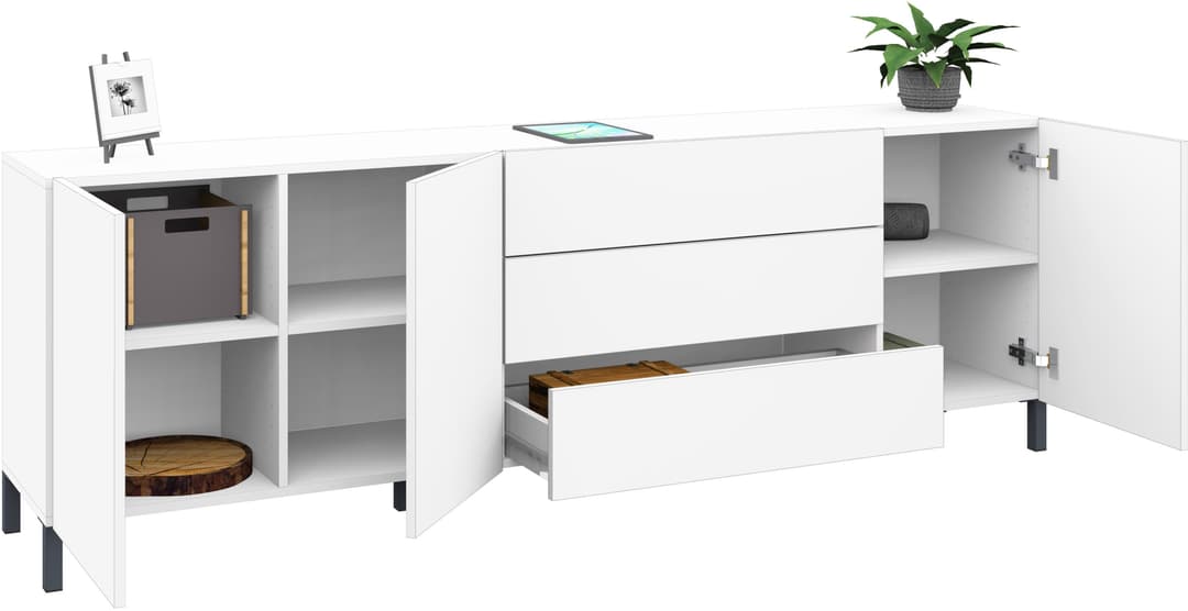 borchardt Möbel Sideboard Sophia | Weiß