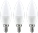 Paulmann LED-Leuchtmittel Kerze 4W E14 230V Warmweiß 3er-Pack | Weiß