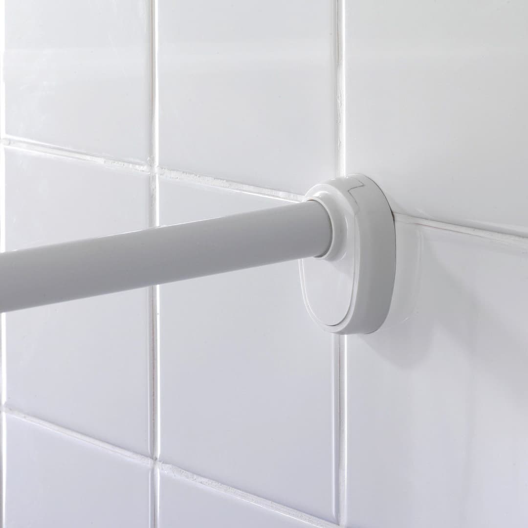 WENKO Duschvorhangstange Universal | Weiß