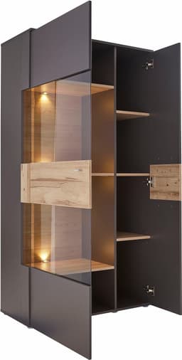 FORTE Vitrine Como Highboard | Braun