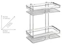 WENKO Wandregal Premium, 2 Etagen | Silber 5