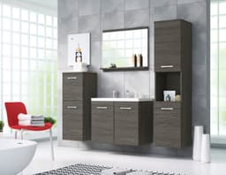 welltime Badmöbel-Set PARLA | Holztöne