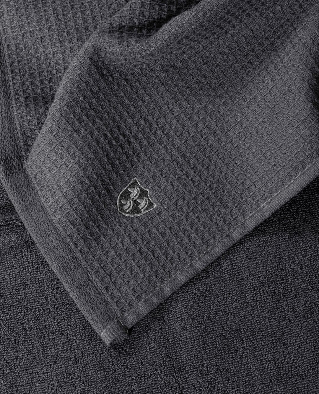 ROSS Saunatuch Waffelpique, Frottier | Grau