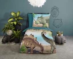 good morning Babybettwäsche Dino | Mehrfarbig