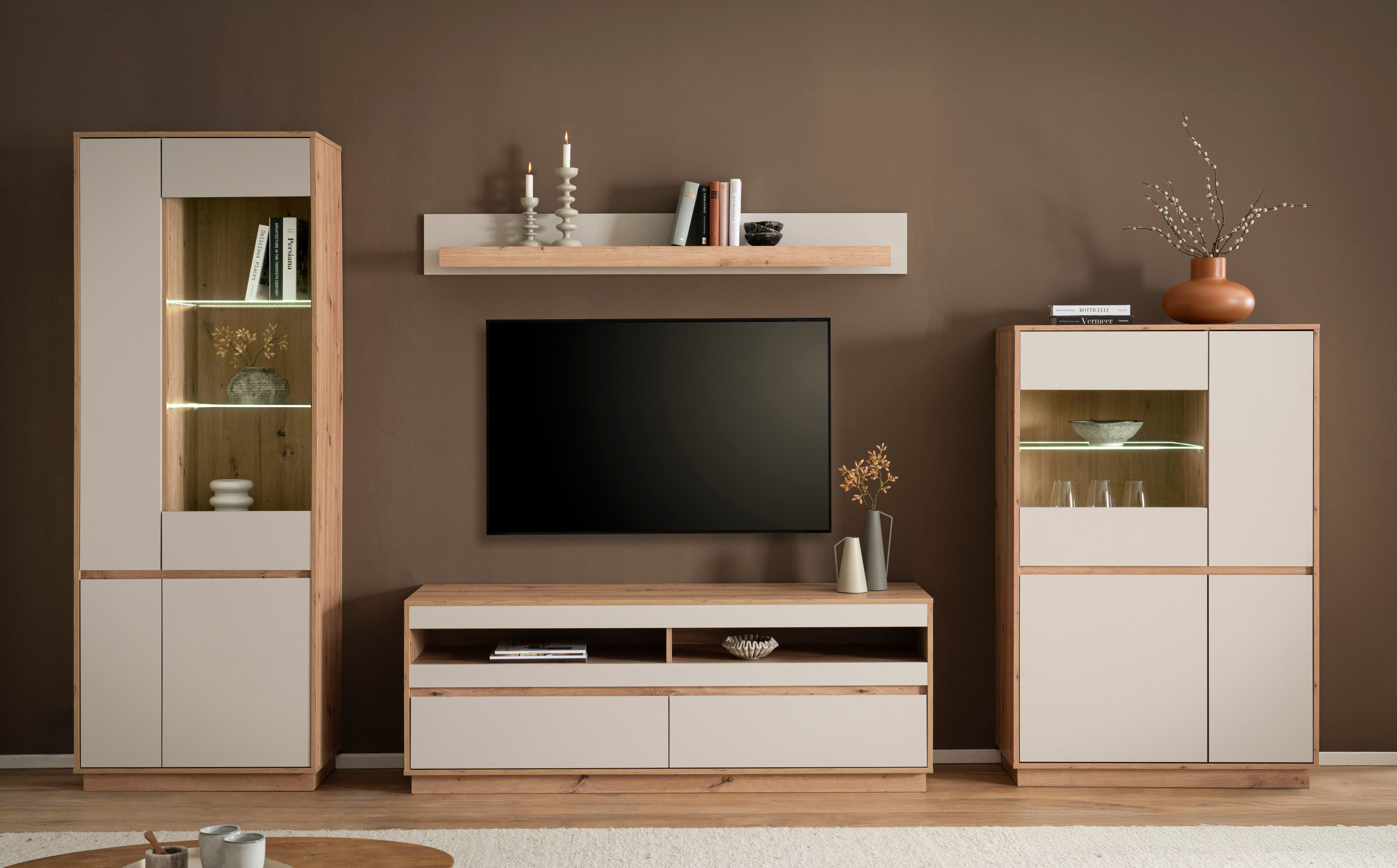 Home affaire Wohnwand Sonora | Braun