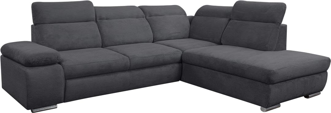 WERK2 Ecksofa Alicante Cord | Grau