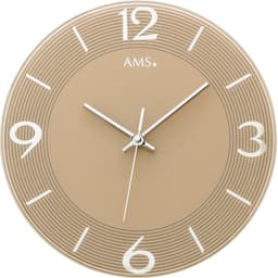 AMS Wanduhr W9572 | Braun