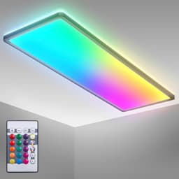B.K.Licht LED Deckenleuchte BK_PL1555 | Schwarz